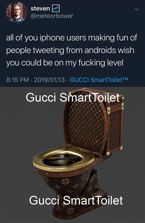 gucci toilet tweet|Gucci Smart Toilet : r/Chadtopia .